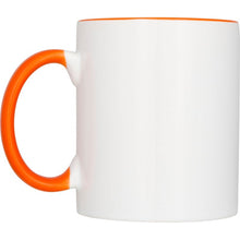Load image into Gallery viewer, Bullet Ceramic Sublimation Mug Gift Set (Pack Of 2) (White/Orange) (One Size)