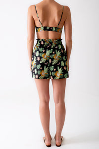 Block-Printed Jungle Sienna Shorts