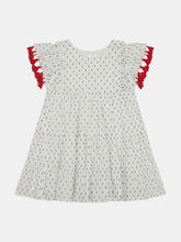 Load image into Gallery viewer, Sophie Tassel Dress Swiss Dot Cotton
