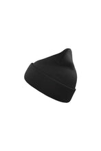 Load image into Gallery viewer, Atlantis Wind Double Skin Beanie With Turn Up (Black)