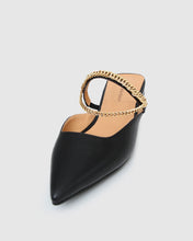 Load image into Gallery viewer, On The Go Leather Flat - Black