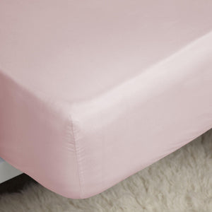 Belledorm 400 Thread Count Egyptian Cotton Fitted Sheet (Blush) (Twin) (UK - Single)