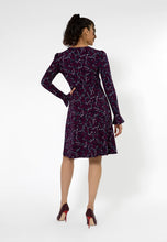 Load image into Gallery viewer, Rosalia Puff Sleeve Wrap Dress - Purple