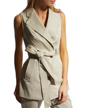 Load image into Gallery viewer, Belted Vest In Stone