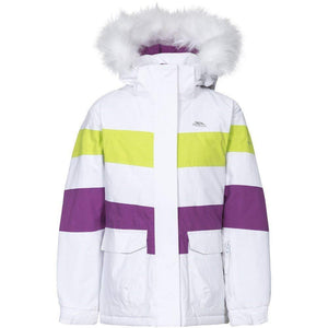 Trespass Childrens Girls Hawser Ski Jacket (White)