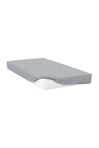 Belledorm Cotton Extra Deep Fitted Sheet (Cloud Grey) (Full) (UK - Double)