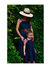 Load image into Gallery viewer, Emilie Women&#39;s Maxi Shoulder Tie Sundress Swiss Dot