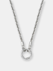 Inspired Essentials Rope Chain Loop Charm Necklace