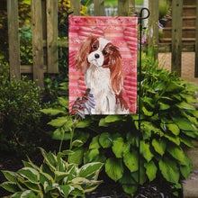 Load image into Gallery viewer, Blenheim Cavalier Spaniel Love Garden Flag 2-Sided 2-Ply