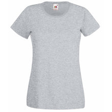 Load image into Gallery viewer, Fruit Of The Loom Ladies/Womens Lady-Fit Valueweight Short Sleeve T-Shirt (Pack (Heather Gray)