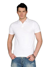 Load image into Gallery viewer, Skinni Fit Mens Stretch Polo Shirt (White)