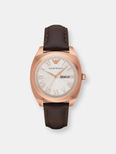 Load image into Gallery viewer, Emporio Armani Men&#39;s Gamma AR1939 Rose-Gold Leather Japanese Quartz Dress Watch