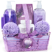 Load image into Gallery viewer, Lovery Home Spa Gift Baskets -  Lavender &amp; Jasmine Home Spa - 8pc Set