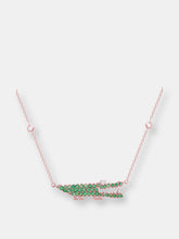 Load image into Gallery viewer, Emerald Gator Necklace | 2.2gms .1ctw