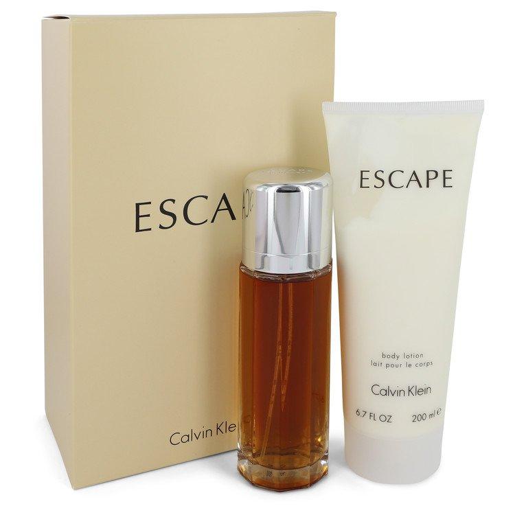 Escape by Calvin Klein Gift Set -- 3.4 oz Eau De Parfum Spray + 6.7 oz Body Lotion
