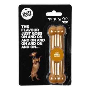 TastyBone Peanut Butter Flavored Bone Dog Chew Toy (May Vary) (Small/Medium)