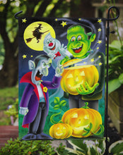 Load image into Gallery viewer, 11&quot; x 15 1/2&quot; Polyester Halloween With Dracula And Frankenstein Garden Flag 2-Sided 2-Ply