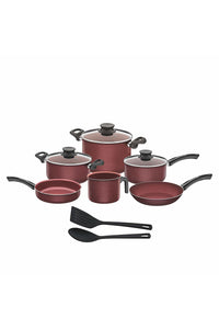 Paris Granito Cookware Set In Red - Pack Of 10