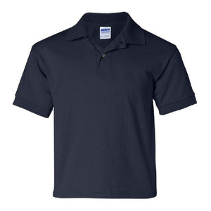 Gildan DryBlend Childrens Unisex Jersey Polo Shirt (Pack of 2) (Navy)