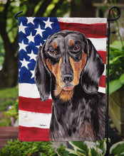 Load image into Gallery viewer, USA American Flag With Dachshund Garden Flag 2-Sided 2-Ply