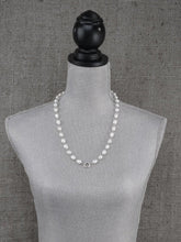 Load image into Gallery viewer, Inspired Essentials Pearl Loop Charm Necklace -24&quot;