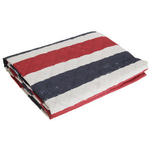Catherine Lansfield Home UK/USA Reversible Flag Bed Throw (Blue/Red/White) (86.5 inches x 90.5 inches) (UK - 220 x 230cm)