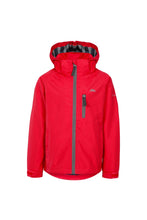 Load image into Gallery viewer, Trespass Childrens Boys Overwhelm Rain Jacket (Red)