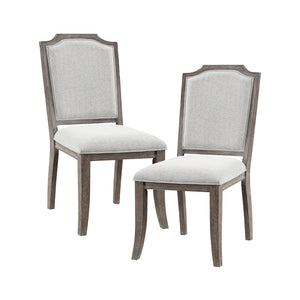 Northside Brown Gray Chenille Upholstered Dining Chair - Set Of 2
