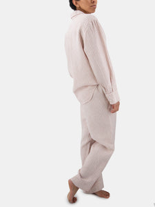 Naya Striped Linen Pajama Set
