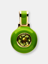 Load image into Gallery viewer, 14k Yellow Gold Vermeil Green Aura Necklace