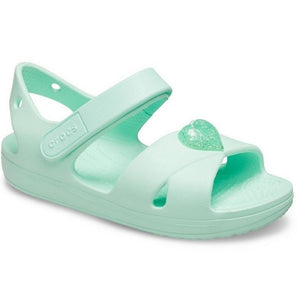 Crocs Girls Cross Strap Sandal (Mint Green)