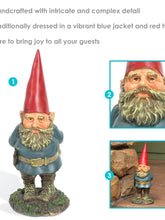 Load image into Gallery viewer, Gus the Original Gnome Statue - Outdoor Lawn and Garden Decor - 9.5&quot;