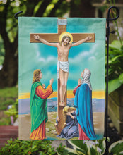 Load image into Gallery viewer, Jesus on the Cross Crucifixion Garden Flag 2-Sided 2-Ply
