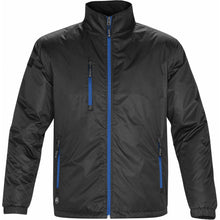 Load image into Gallery viewer, Stormtech Mens Axis Water Resistant Jacket (Black/Royal)