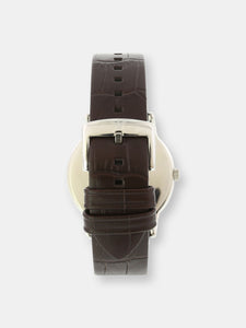 Emporio Armani Men's Luigi AR1996 Brown Leather Quartz Dress Watch