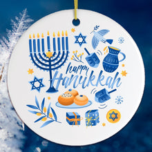 Load image into Gallery viewer, Happy Hanukkah Ornament