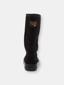 Sugardaddy Womens/Ladies Leather Pull On Boot (Black)
