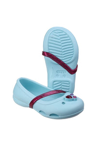 Crocs Childrens Girls Lina Flat Shoes (Blue)
