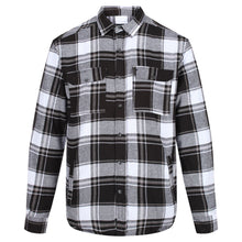Load image into Gallery viewer, Regatta Mens Tygo Long Sleeved Checked Lined Shirt (Black)