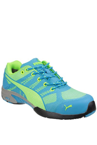 Womens/Ladies Charge Low Safety Trainers - Blue/Lime Green