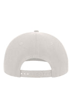 Load image into Gallery viewer, Snap Back Flat Visor 6 Panel Cap - White