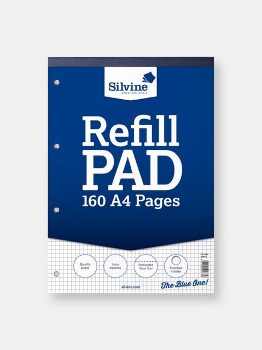 Silvine A4 Refill Pad With Squares