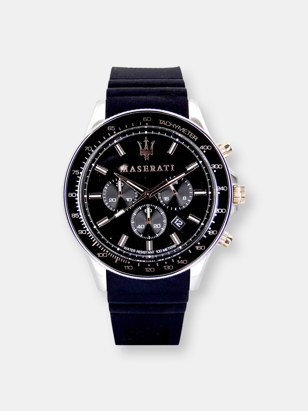 Maserati Men's Sfida R8871640002 Black Leather Quartz Fashion Watch