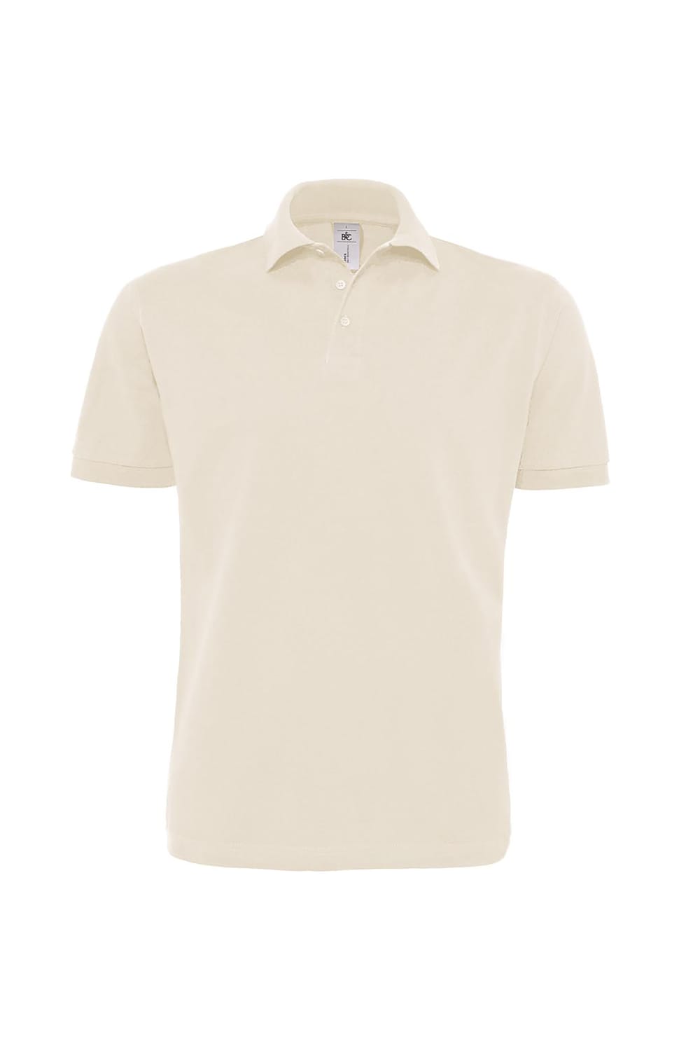 B&C Mens Heavymill Short Sleeve Cotton Polo Shirt (Natural)