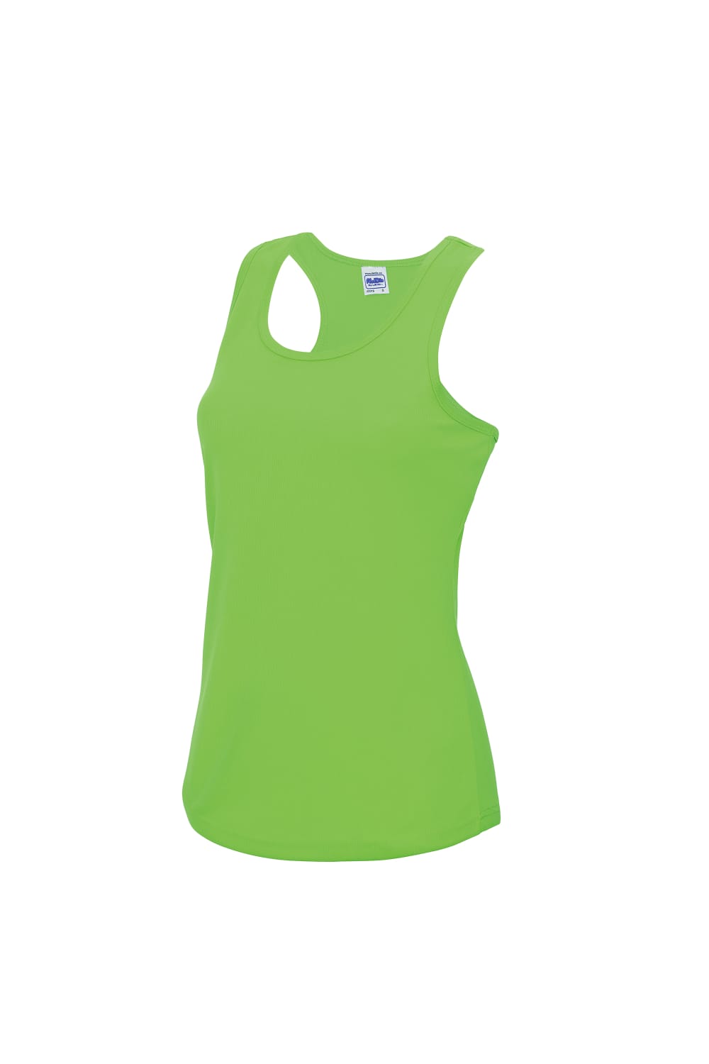 Just Cool Girlie Fit Sports Ladies Vest / Tank Top (Electric Green)