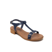 Load image into Gallery viewer, Annjanette Leather Heel Sandal