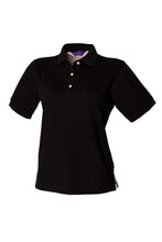 Load image into Gallery viewer, Womens/Ladies Classic Polo Shirt - Black