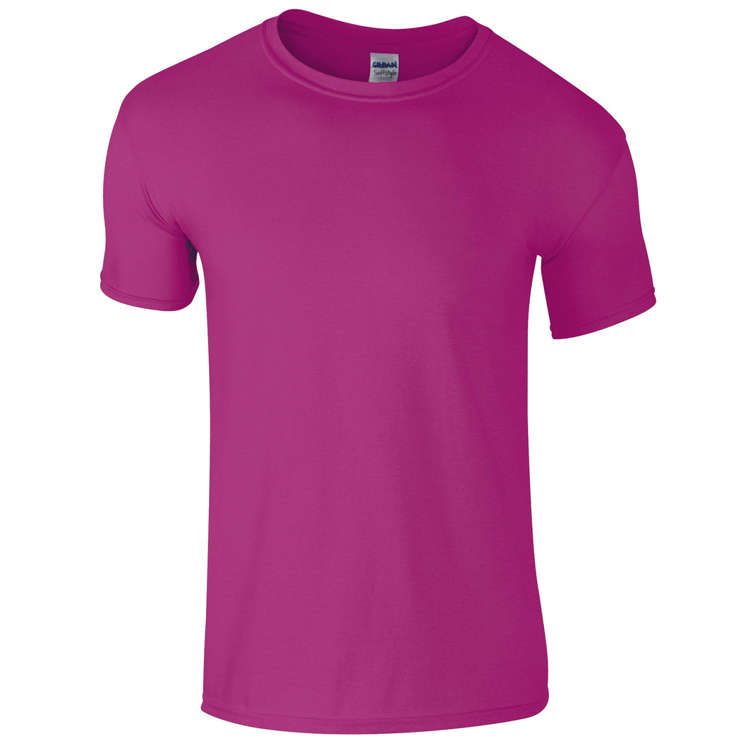Gildan Mens Short Sleeve Soft-Style T-Shirt (Antique Heliconia)
