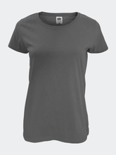 Load image into Gallery viewer, Womens/Ladies Short Sleeve Lady-Fit Original T-Shirt - Light Graphite
