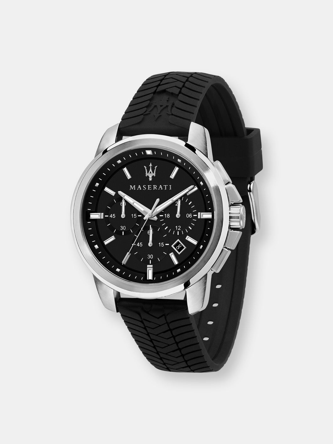 Maserati Men's Successo R8871621014 Black Silicone Quartz Fashion Watch